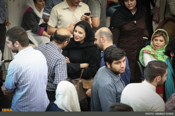 علی مصفا و لیلا حاتمی در اکران «گذشته» در تالار ایوان شمس